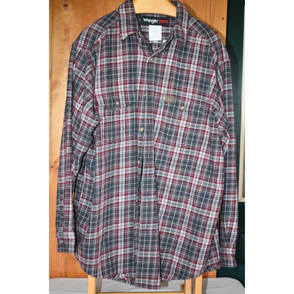 WRANGLER Riggs Workwear Men's Flannel Shirt, Size XXL, Cowboy, Ranch